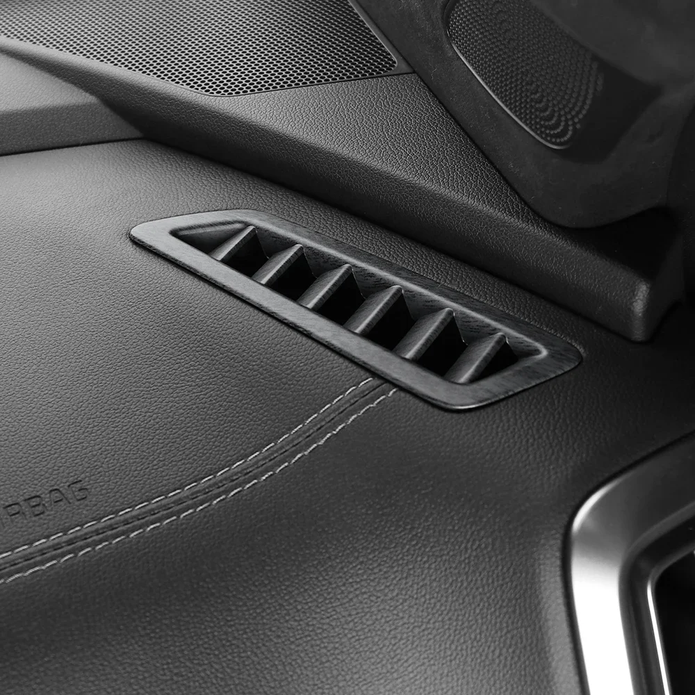 UOSO For Kia Sorento MQ4 2024-2026 Wood Grain ABS Dashboard Upper Air Outlet Cover Air Conditional Defrost Vent Grill Trim Frame