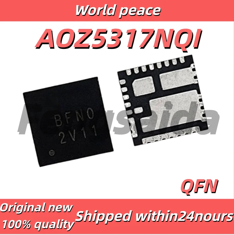 2PCS/100% Brand New AOZ5317NQI AOZ5317 BFN0 BFNO BF AA0B AAOB QFN RT4541GQV Black Plastic Casing
