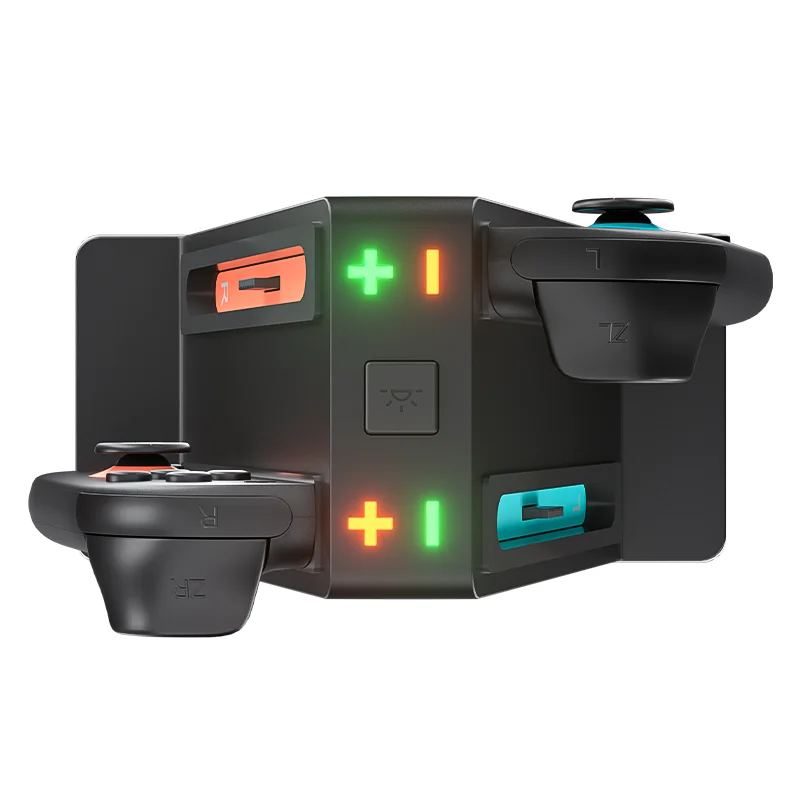 For Nintendo Switch 2 Charging Station Gaming Gamepad Console Storage Base Holder With RGB Light  For NS2 Joycons Charger Stand - view 2