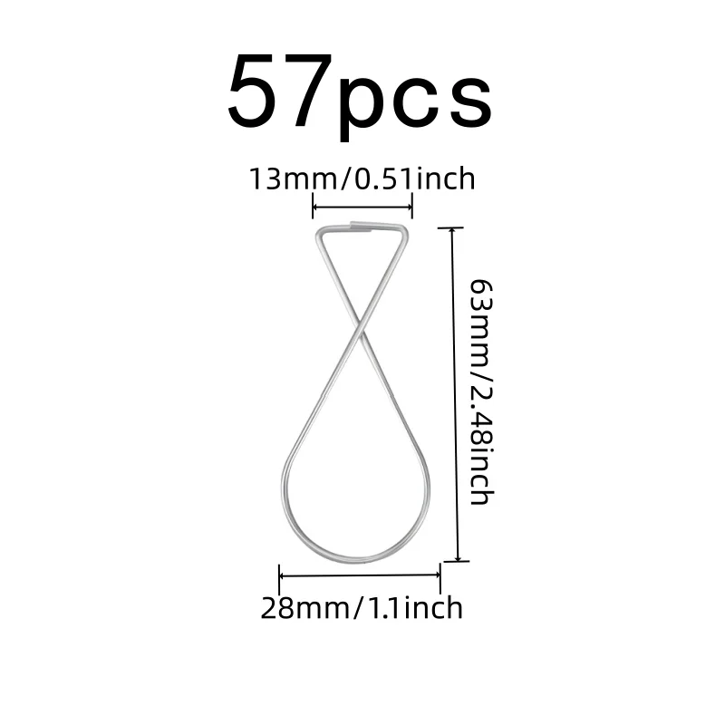57 pcs Drop Ceiling Clips, School Classroom Decor, Strong Load Capacity, Easy Install No Tools, Multipurpose