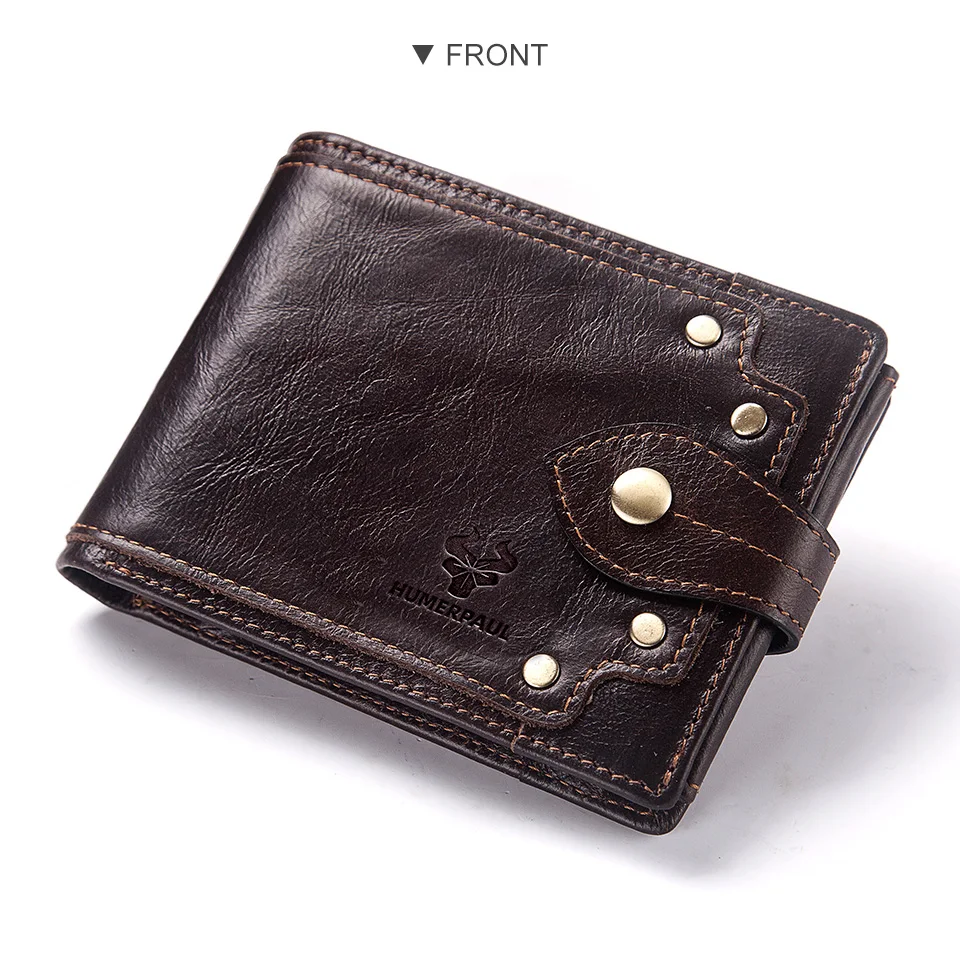 HUMERPAUL Luxuriöses 100 % echtes Leder-Geldbörse für Herren, schmal, minimalistisch, langlebig, mit Geldbörse, Münzfach, blockierendes Kreditkartenetui – Detail 11