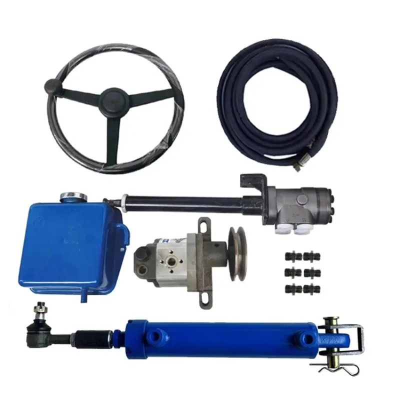 

Four wheel tractor modified hydraulic steering oil power steering machine