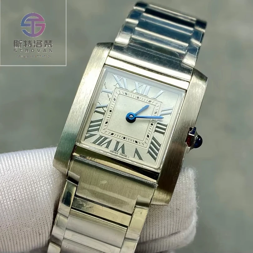 

Luxury Women's Quartz Watches Elegant Square Case Dial Minimalist Stainless Steel Band Female Gift