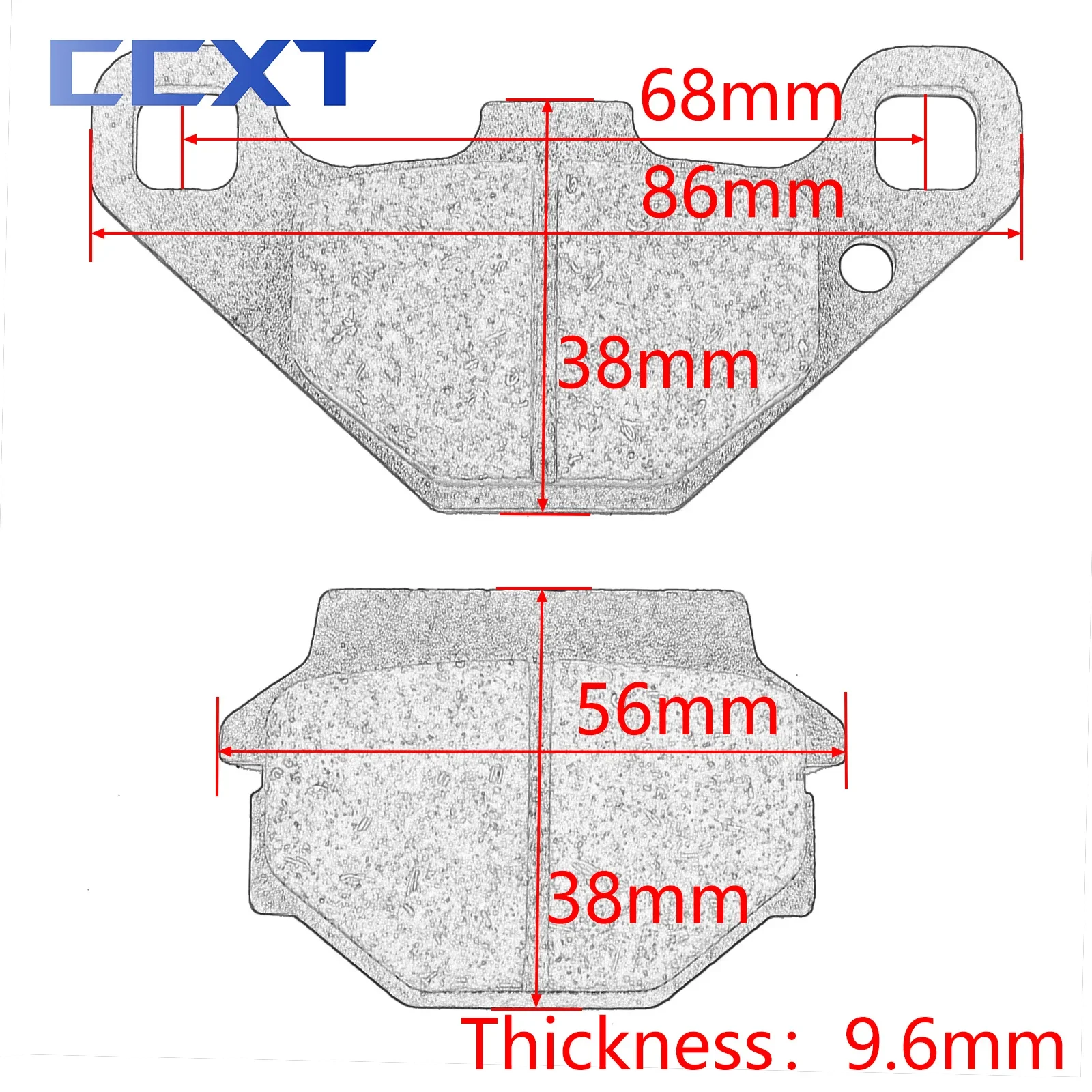 Rear Brake Pads Kit For Kawasaki KX500 KX250 KX125 1987-1988 KLX250 G1 G1A H1 1997-1998 KLE250 A3 1997 A6 A5 2000-2001 EX500D