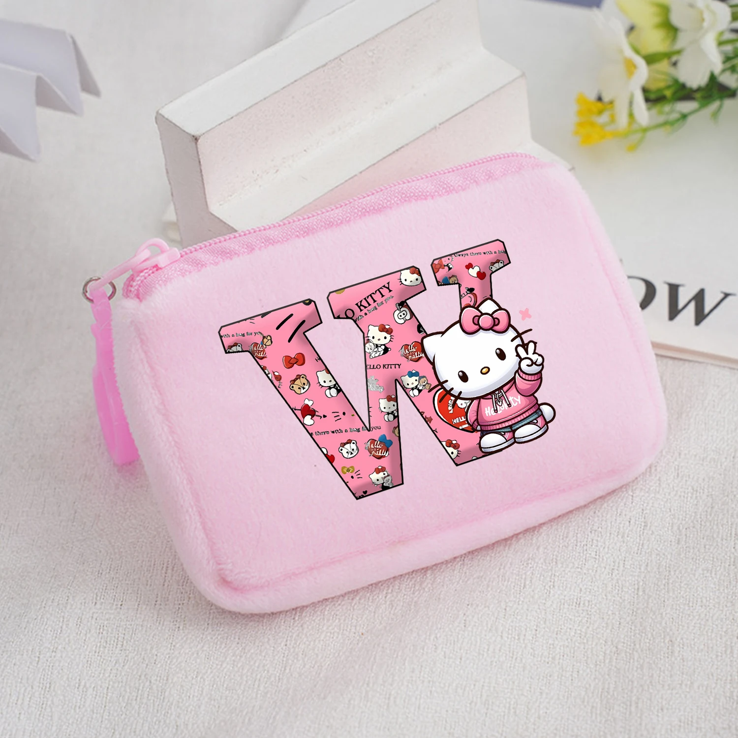 

Мини-кошелек Hello Kitty, кошелек с героями мультфильмов Kawaii, кошелек на молнии для девочек и женщин, модные сумки для хранения денег и карт, подарок на день рождения