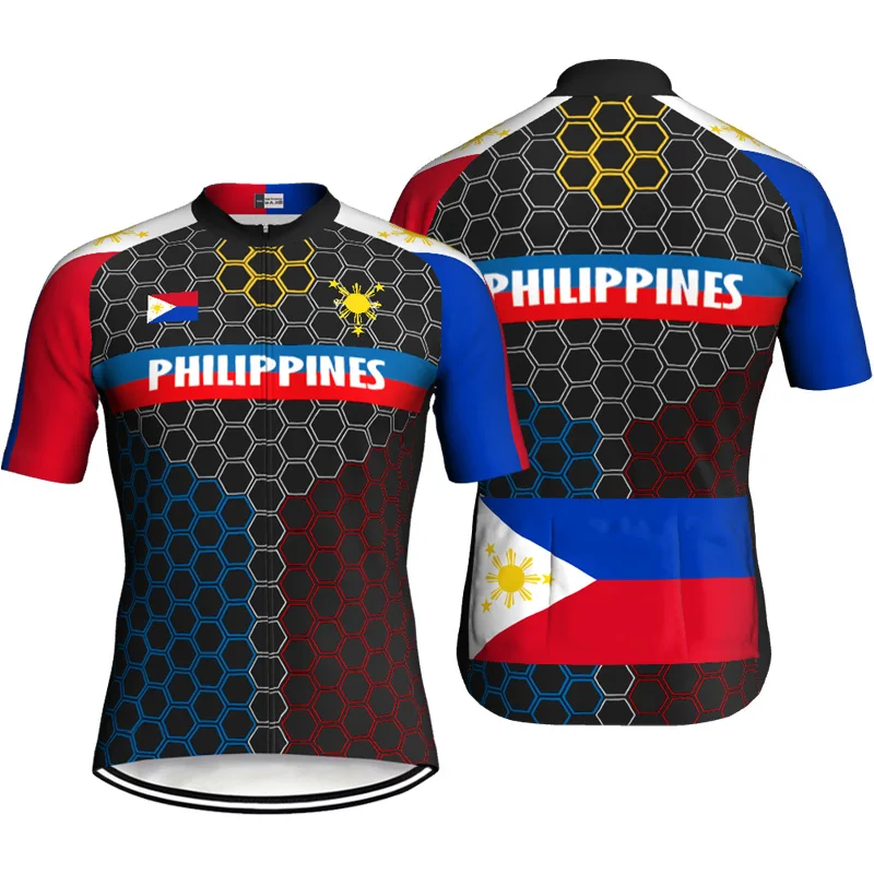 

Philippines Styles Cycling Jersey Jacket Wear Road Mtb Bike Short Shirts Pocket Ride Mountain Ciclismo Maillot Summer Sport Tops