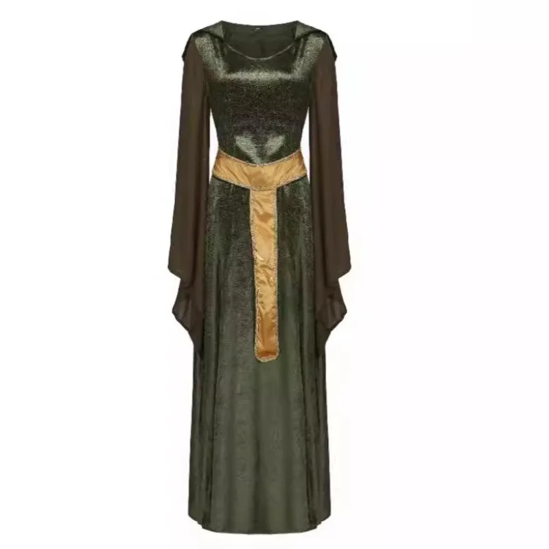 

Vintage Hooded Cloak Costume Cosplay Dress Adult Halloween