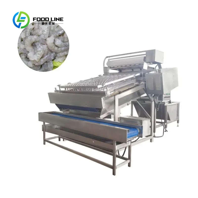 Leading Technology Industrial Peeling Shrimp Machine Seafood Processing Peeled Shrimp and Shell Separator Machine