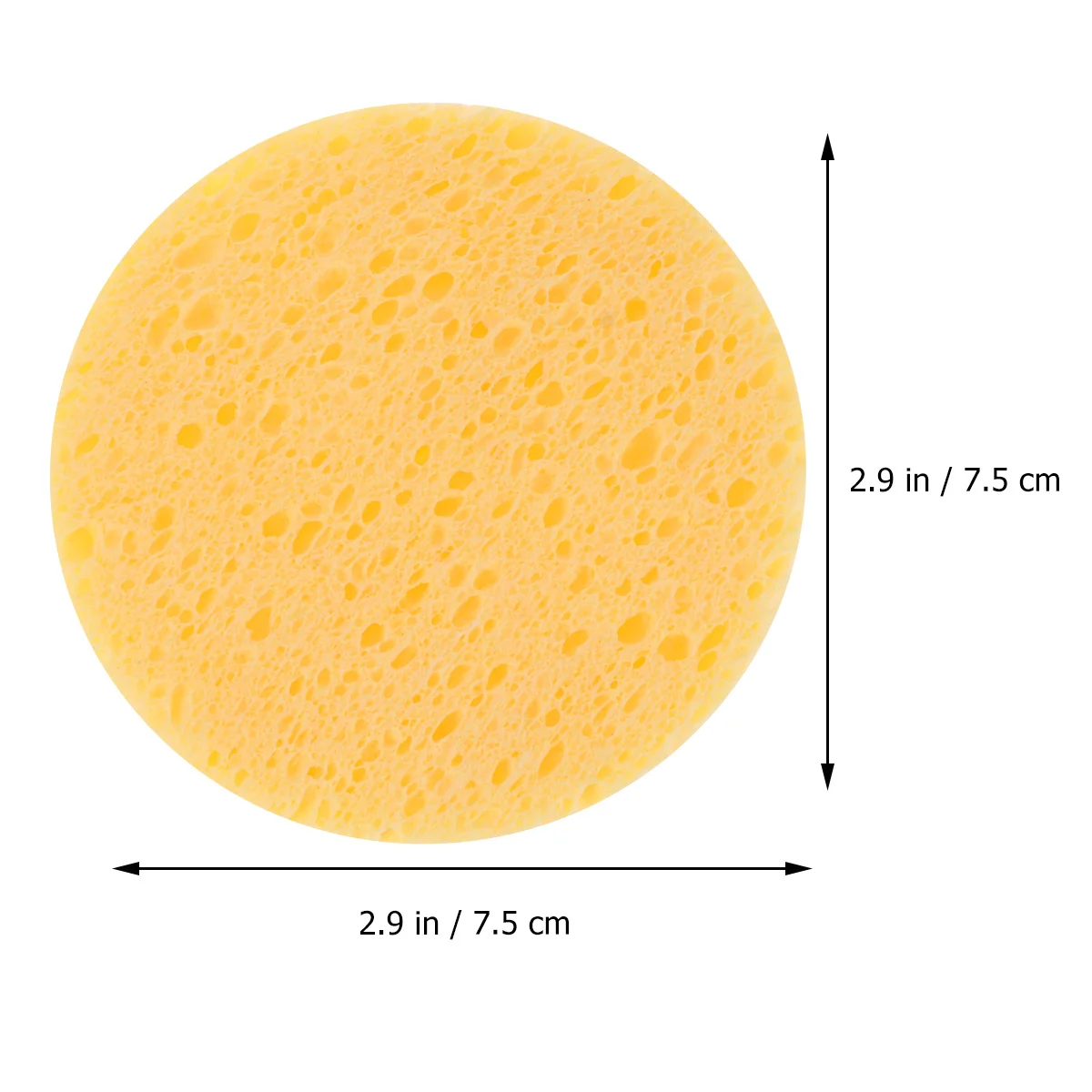 10 Stück Make-up-Entfernungsschwamm, natürlicher Holzzellstoff, Gesichtsschwamm, perfekt für Creme, Puder, Rouge, Sonnencreme-Entfernung