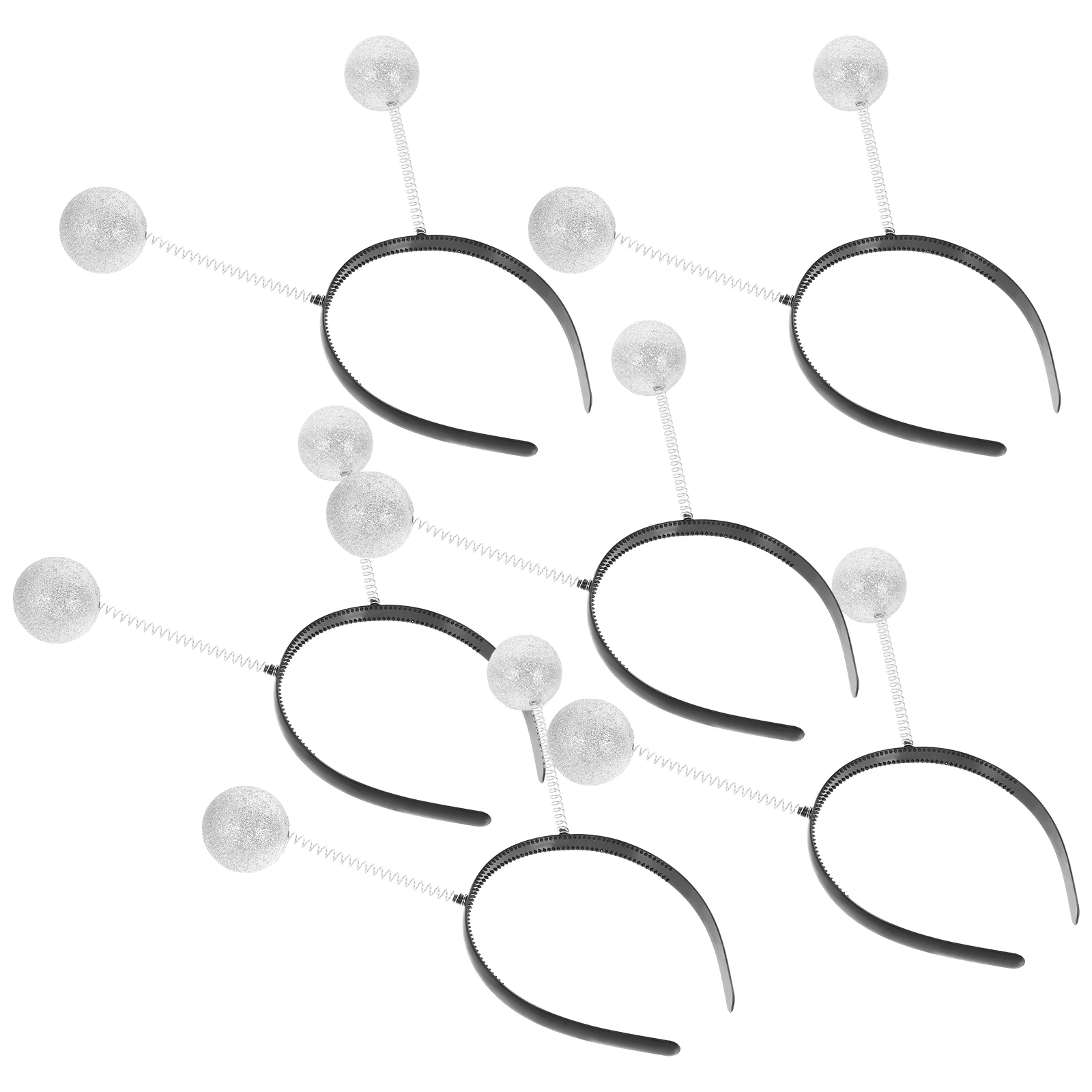 

6pcs Foam Hair Party Headwear Headband Lightweight Party Accessory Christmas Costume Fun Gift For Adults (White)