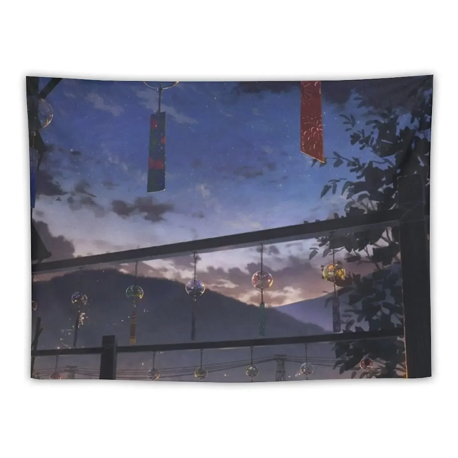 

Aesthetic Anime Night Tapestry Decoration Room Bedroom Decor Tapestry
