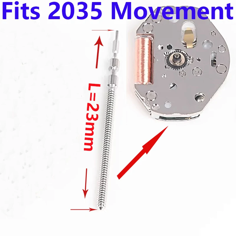 

Mod 2035 Men's Watch Crown Stem Lengthen Fits 2035 Movement Watch Repair Watch Crown Stem 2035 Watch Crown Stem Spare Parts