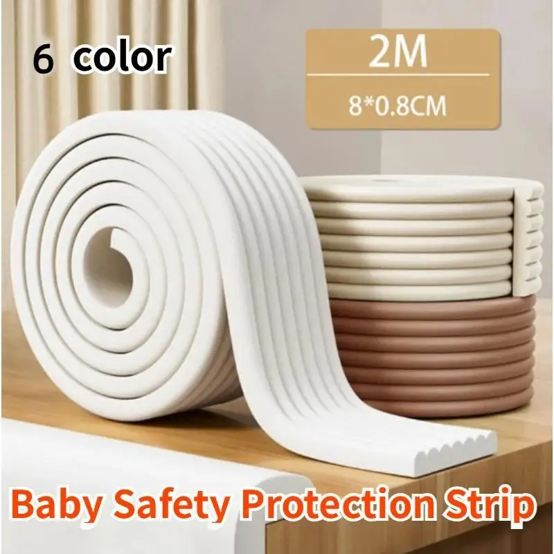 Non-toxic W Shaped Edge Bumper Strip Thick Soft High Elastic Cushion for Baby Home Table Safety Corner Protection