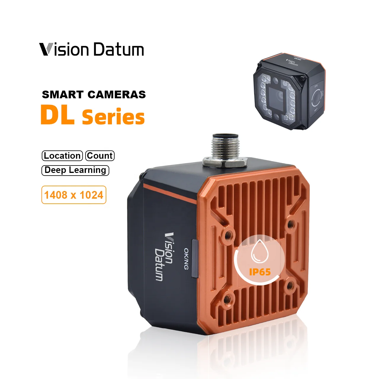 

1216x1024 Gige 60fps M12 Deep Learning Global Shutter CMOS Smart Robot Camera For Drug Packaging