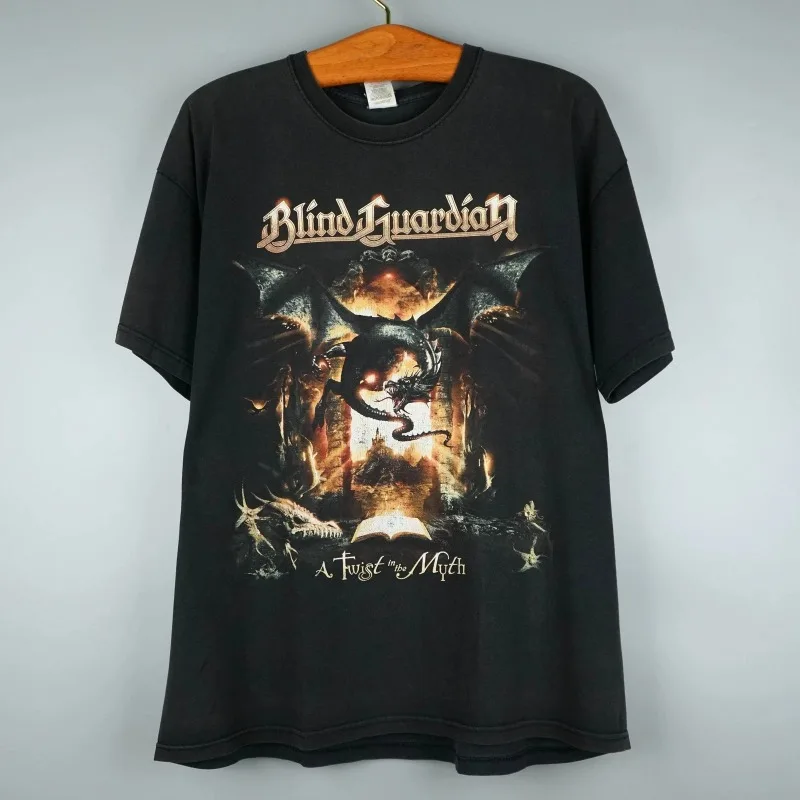 Vintage 2006 Blind Guardian t-shirt tour Men Clothing Graphic T Shirts
