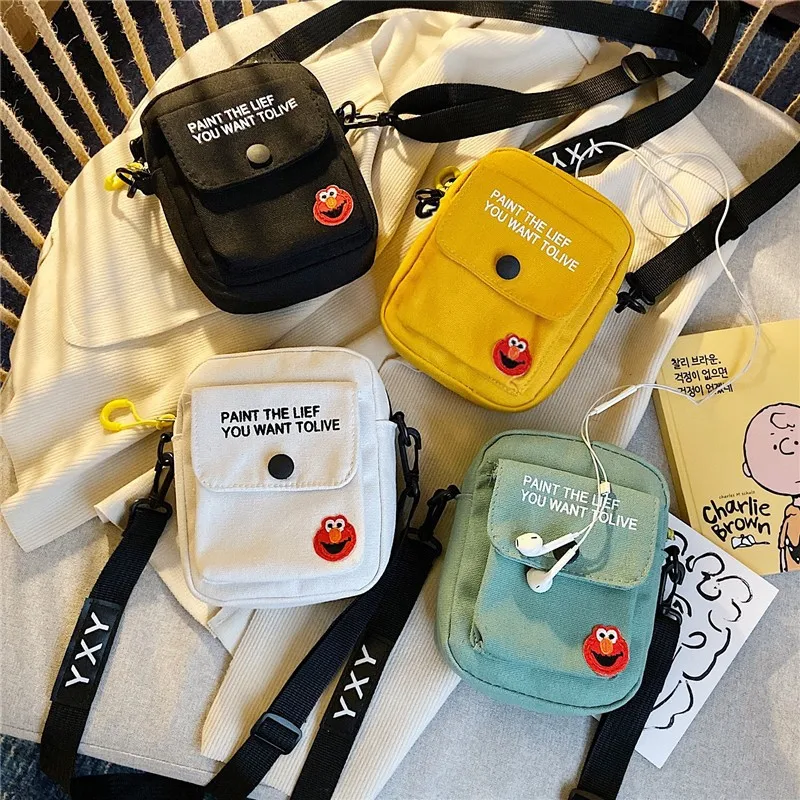 حقائب كروسبودي شائعة للأولاد والبنات ، حقائب قماشية لطيفة للأطفال ، عصرية ، مطابقة للجميع ، متوسطة وكبيرة