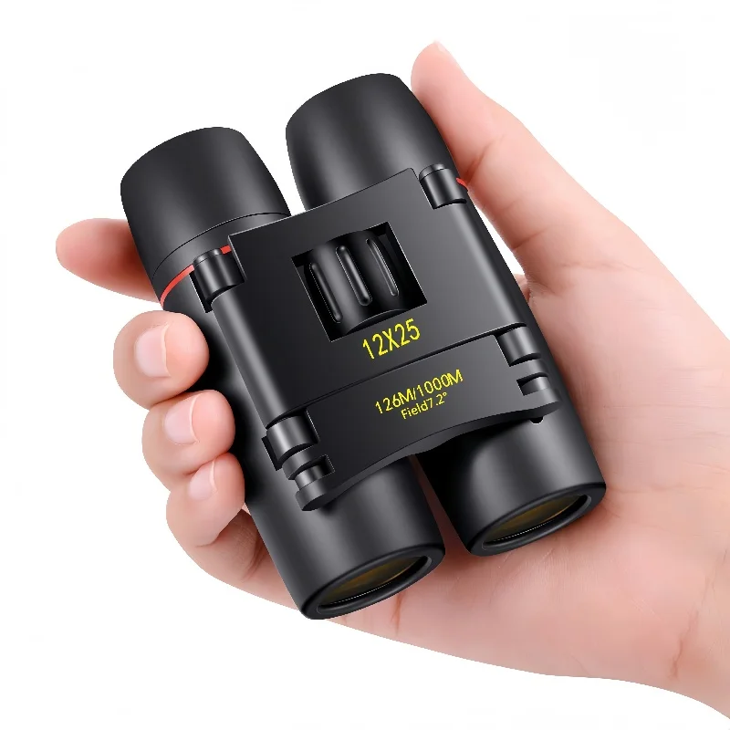 

12X25 Lightweight Compact Binoculars - Adults Kids, HD FMC Coated Shockproof for Bird Watching, Concert, Travel, Hiking, Sports