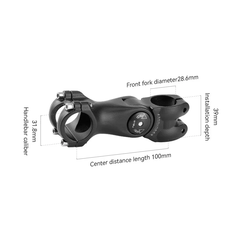 Mountainbike Erhöhen Aufrecht Fahrrad Vorbau Aluminium Legierung 25,4/31,8mm Kaliber Einstellbare Höhe Enhancer Lenker Zubehör