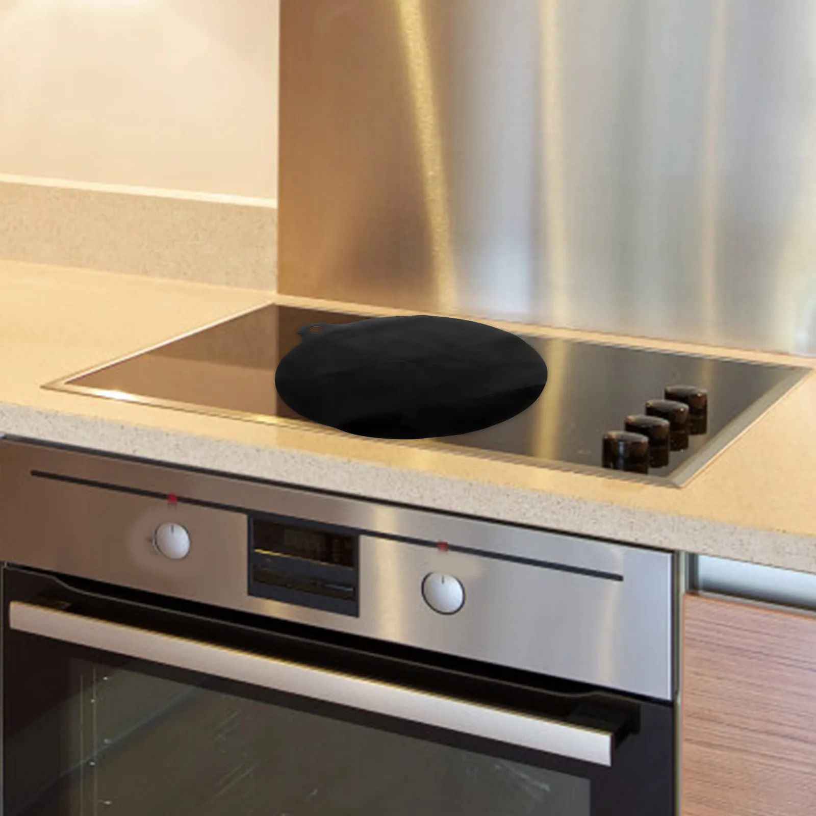 

Heat Resistant Silicone Induction Cooktop Mat Round Fiberglass Protection Non-Slip Heat Insulation Pad Induction Stove Protector