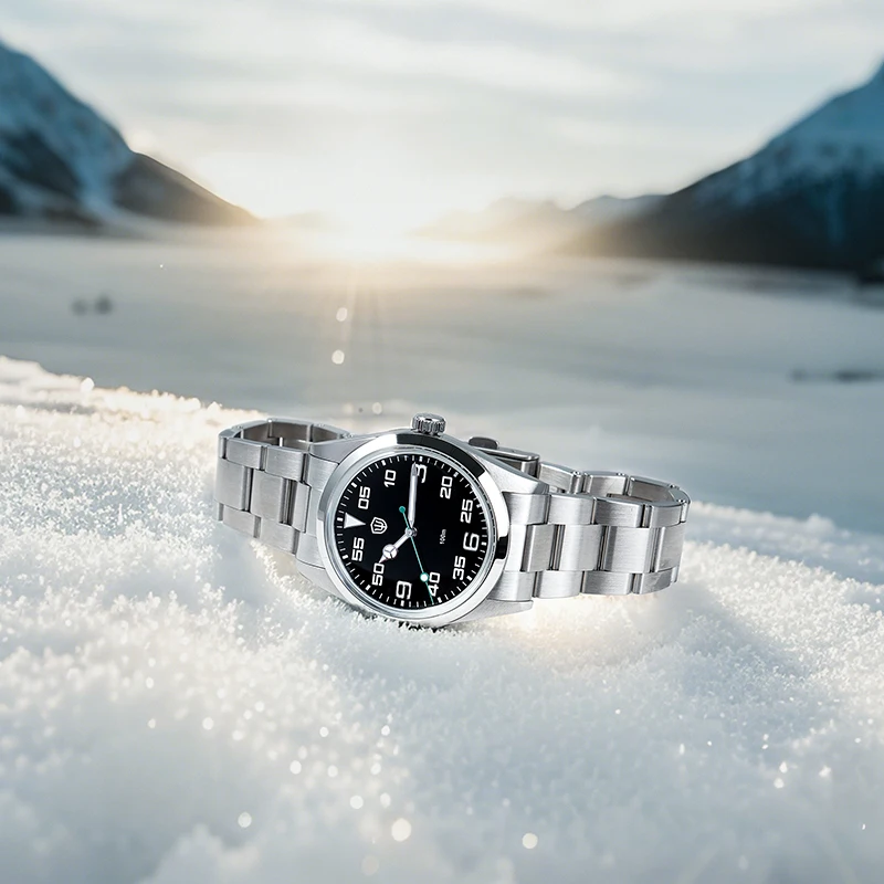 Watchdives WD1016 V3 ساعة VH31 كوارتز حركة حاوية من الفولاذ المقاوم للصدأ ساعة كوارتز 100 متر مقاوم للماء مضيئة 37 مللي متر ساعات عتيقة