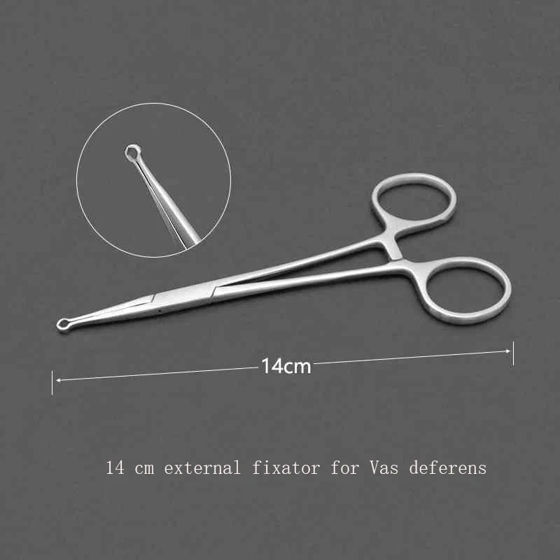 Fine separating forceps for urinary vas deferens extraction hook vas deferens external fixator tubal fixator male ligation