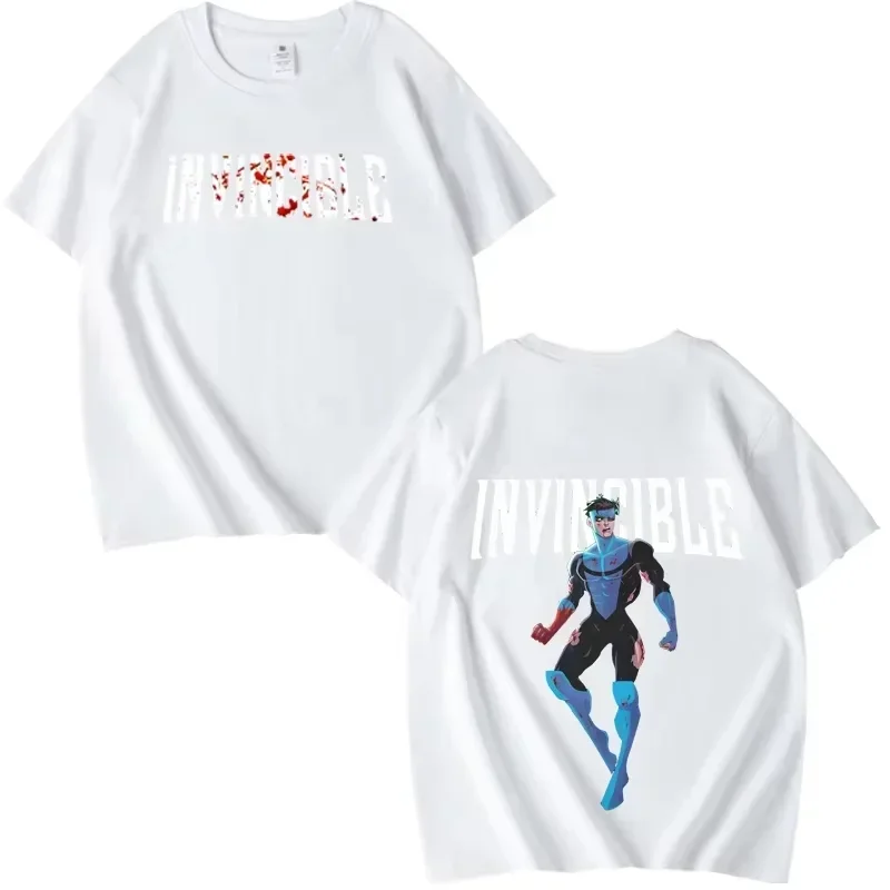2026 Sommer Bestseller „Invincible Hero“ Themen-Outdoor-Freizeit-Trendiges Herren-Kurzarm-T-Shirt Y2K – Detail 7