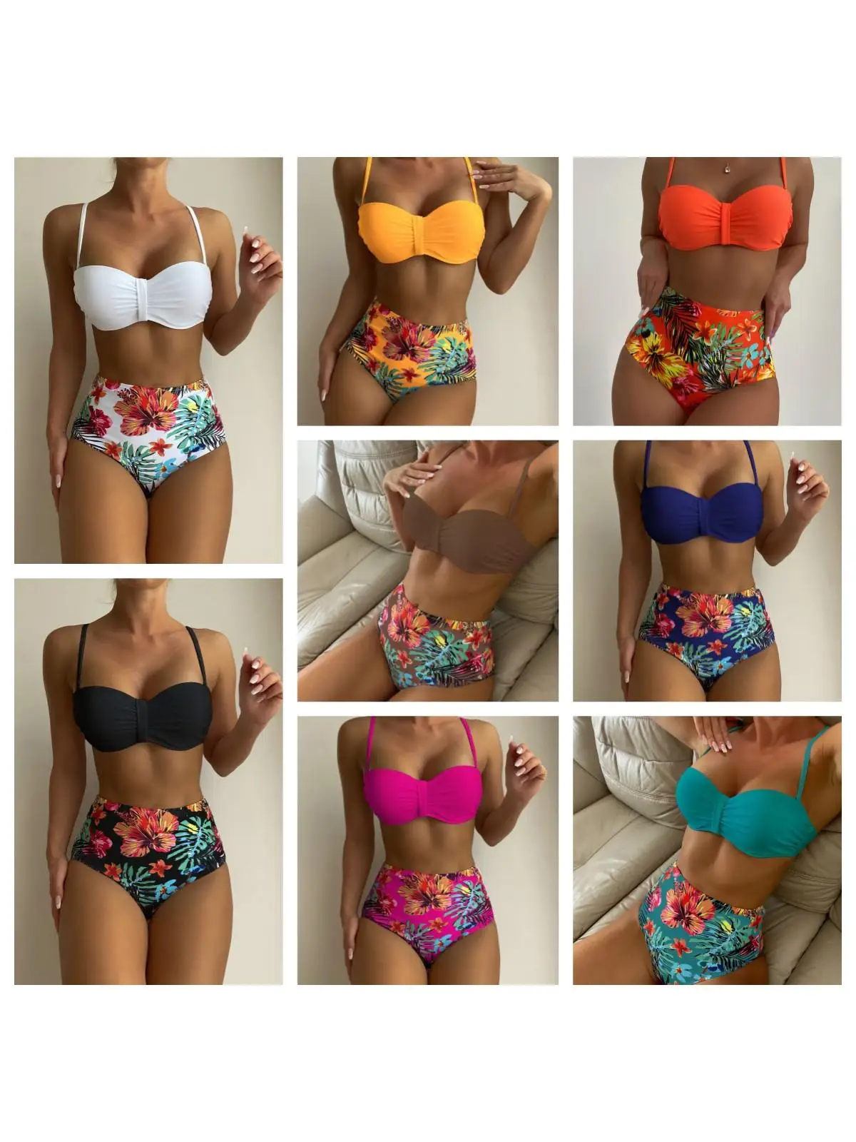 

Сексуальный пляжный купальник-бикини из двух частей для женщин, спортивный, для фитнеса, из полиэстера, с подкладкой на груди, без стальных косточек