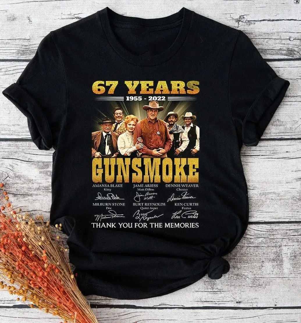 

Gunsmoke 67 Years Anniversary 1955 2022 Thank You For The Memories SignedT-shirt