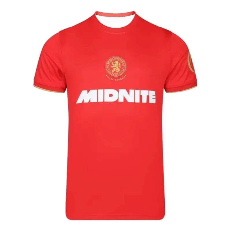 2026 Men MIDNITE Football Jersey Short Sleeve Crew Neck Soccer Shirt Club Emblem Print Quick Dry Sports Uniform 3 Colors