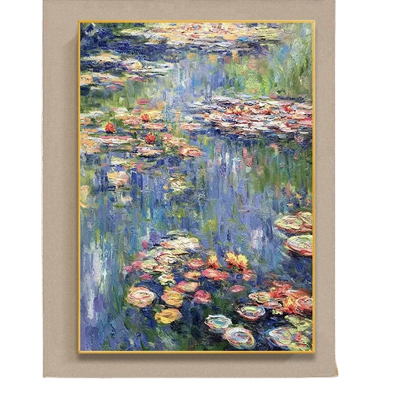 Hand-painted entrance decorative painting, modern simple living room background wall dining room light luxury hanging painting