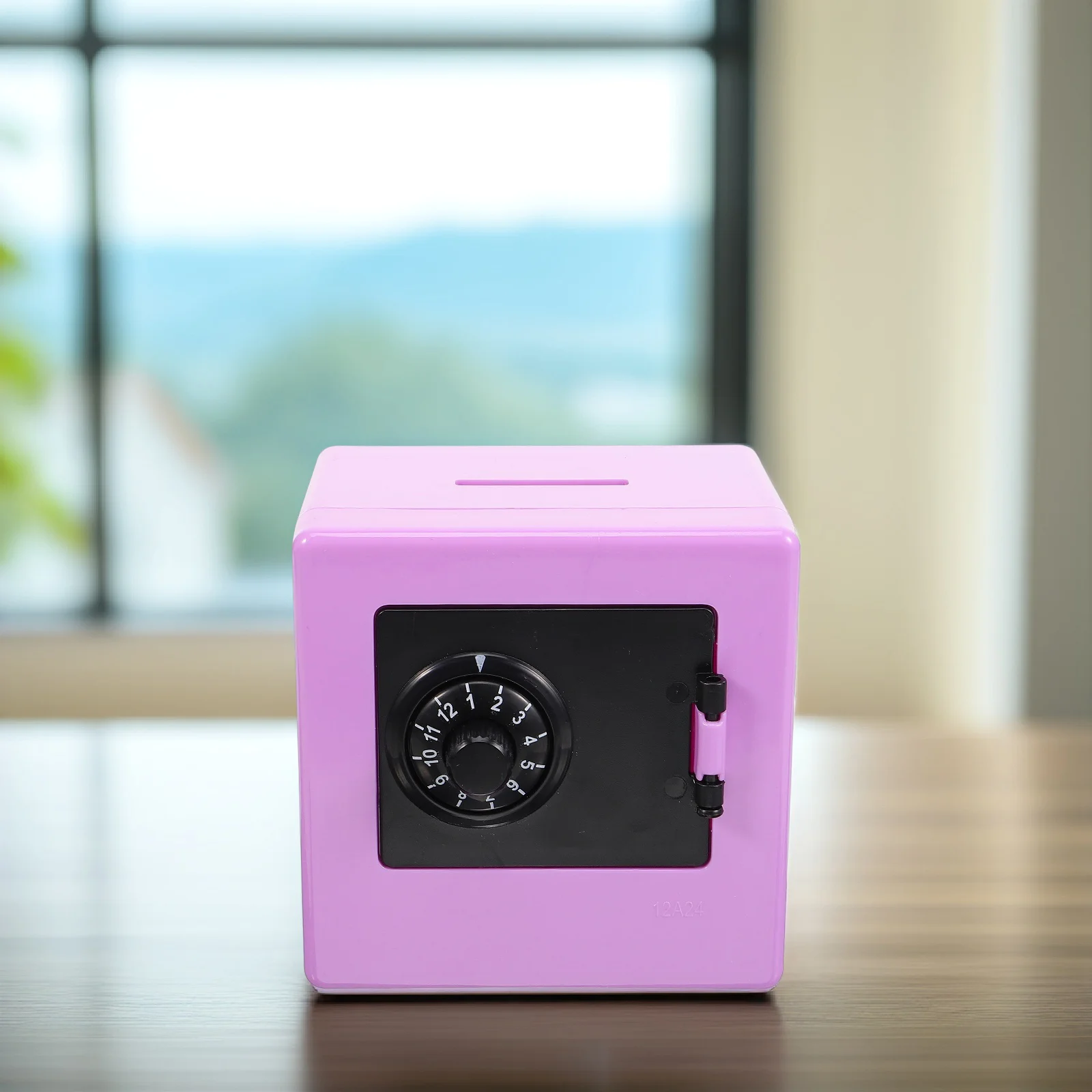 أطفال صغيرة آمنة أصبع البنك قفل بكلمة مرور حاوية المال البلاستيكية الصغيرة عملة البنك الأطفال توفير المال صندوق الأمان ديكور