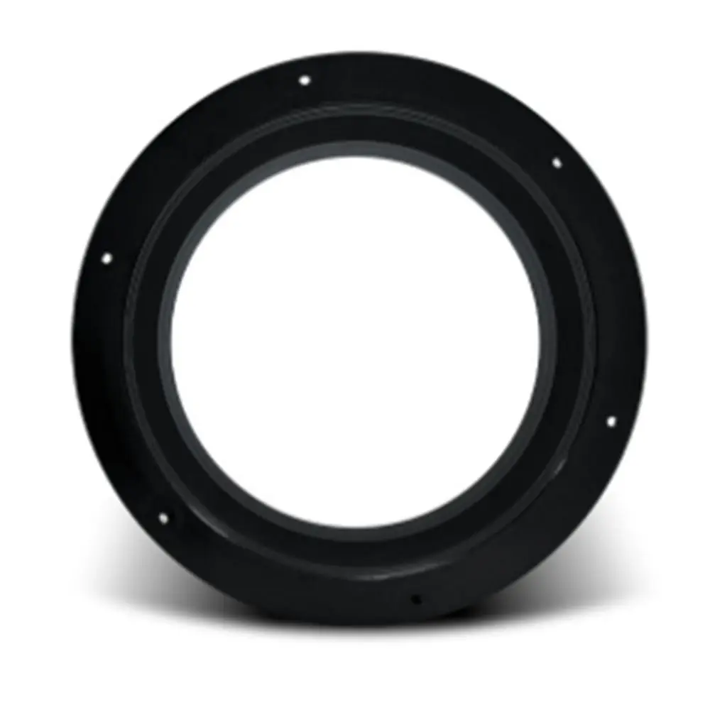 ABS Exhaust Duct Connector Flange Black Round Pipe Air Vent Connector 50-160mm Air Ventilation Hose Connector
