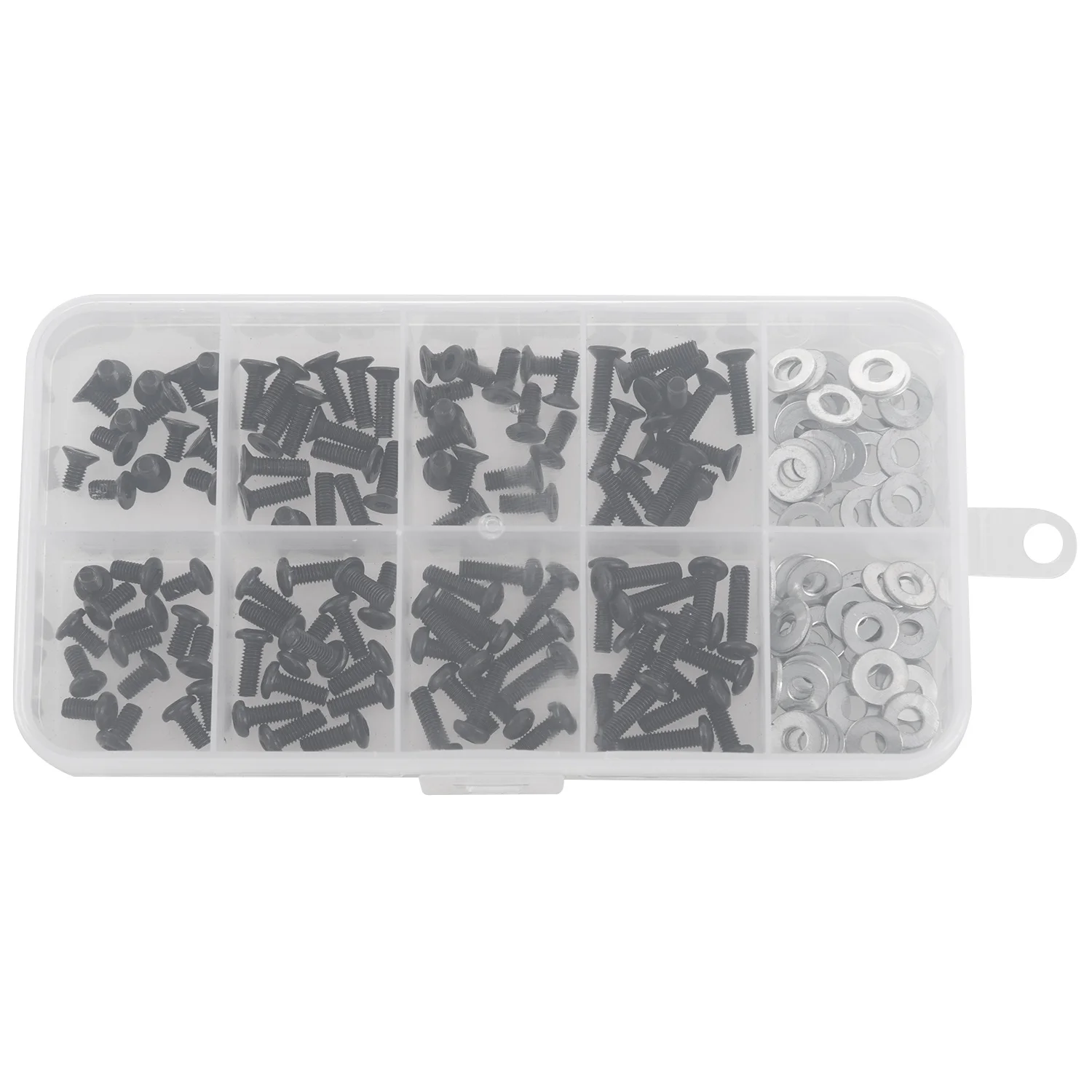 Screws Box Set for 1/10 HSP Traxxas Tamiya HPI Kyosho D90 SRC10 Remote Control RC Car Parts 180pcs