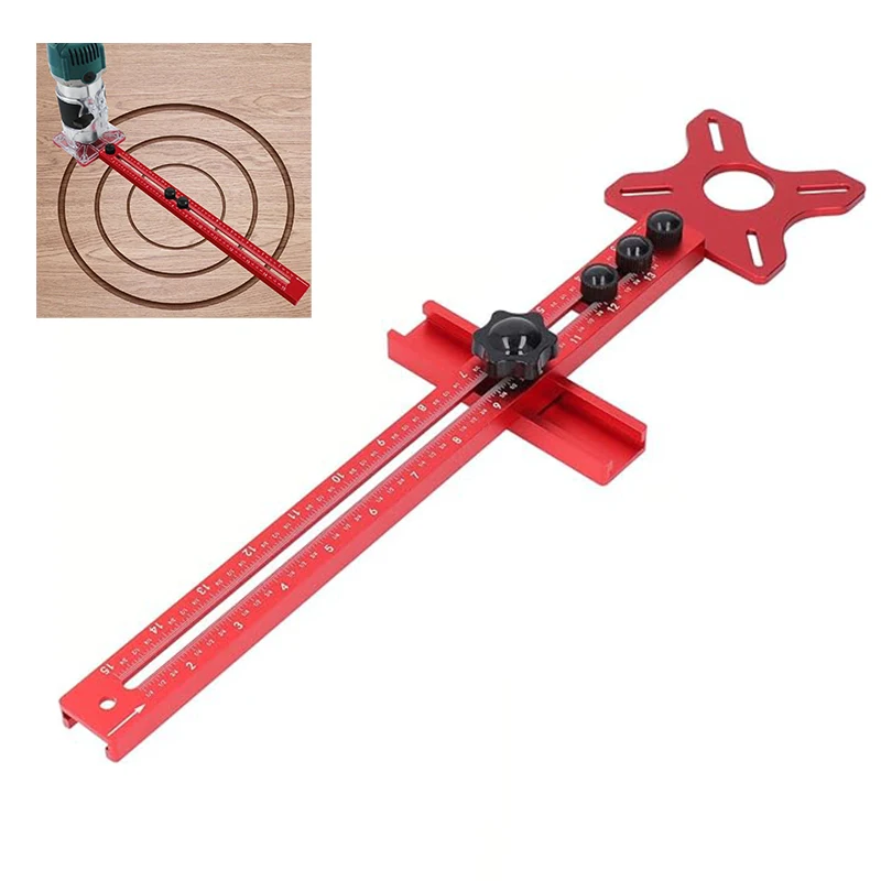 Universal Groove Planer Drilling Woodworking Milling Round Guide Trimming Machine for Wood Router Circle Cutting Jig