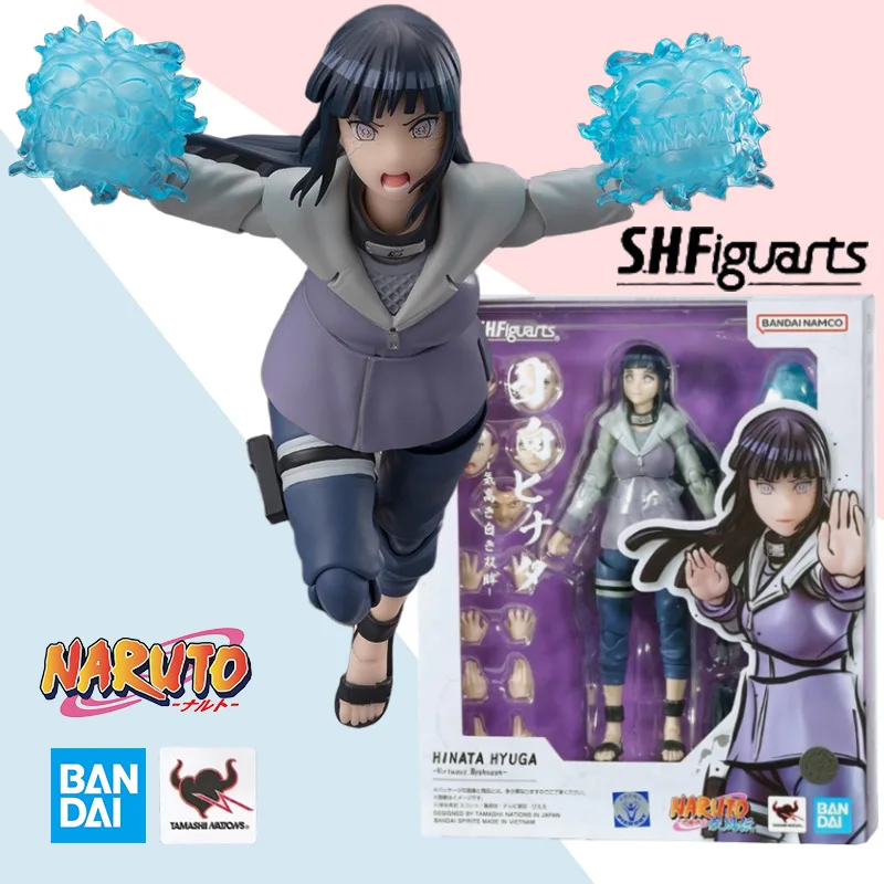 

Original Bandai genuine SHFiguarts SHF Naruto Hinata Hyuga Noble White Eyes Anime Movable Figure Model Toy Ornaments Collection