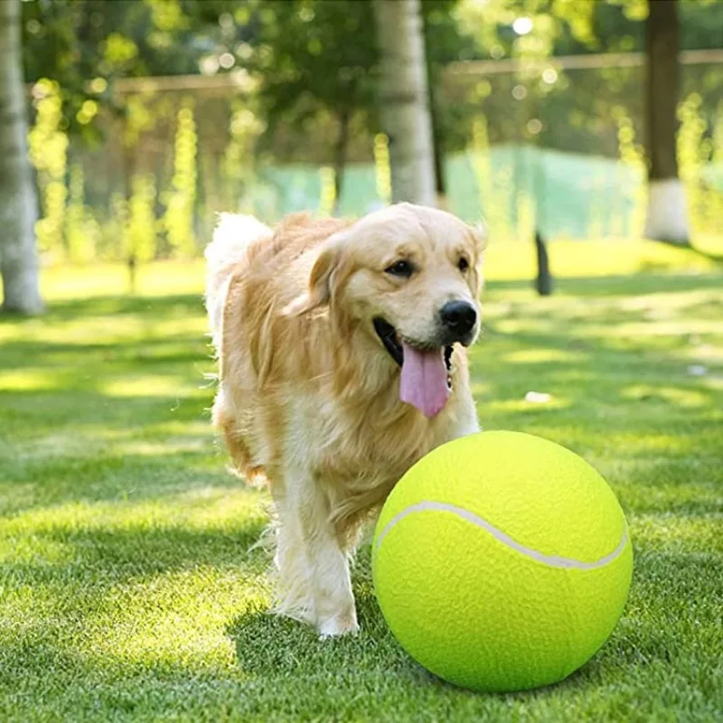 Big Tennis Ball Inflatable Tennis Ball Pet Toy Ball Training Ball Ten Times Happy Ball