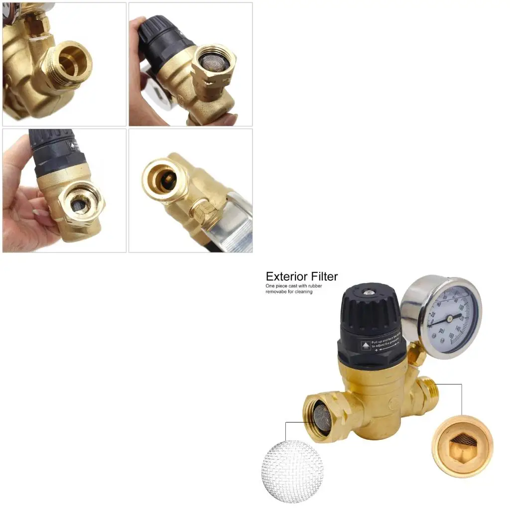 Handle Adjustable Water Pressure Reducer Water Pressure Regulator Valves