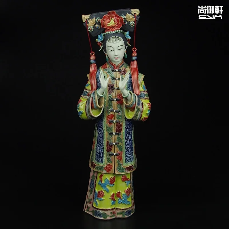 

Shiwan doll master of fine ladies of ancient China figure decoration decorative ceramic crafts studio ornaments Home Furnishing