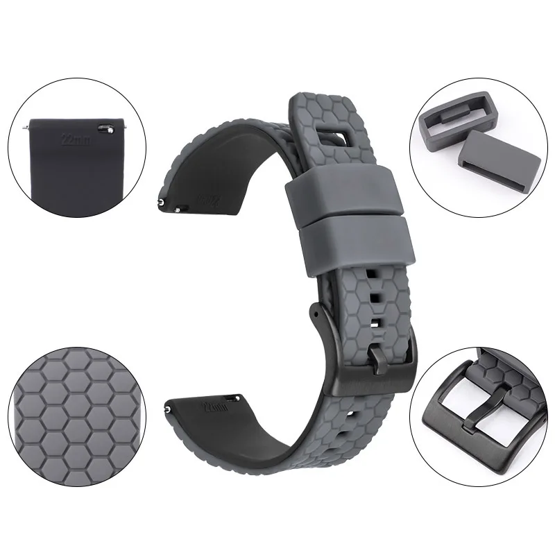 Correa de repuesto para reloj Garmin Forerunner 255 Music 55 245 645/Venu2 Venu 2 Plus/Vivoactive 3 4, pulsera de silicona