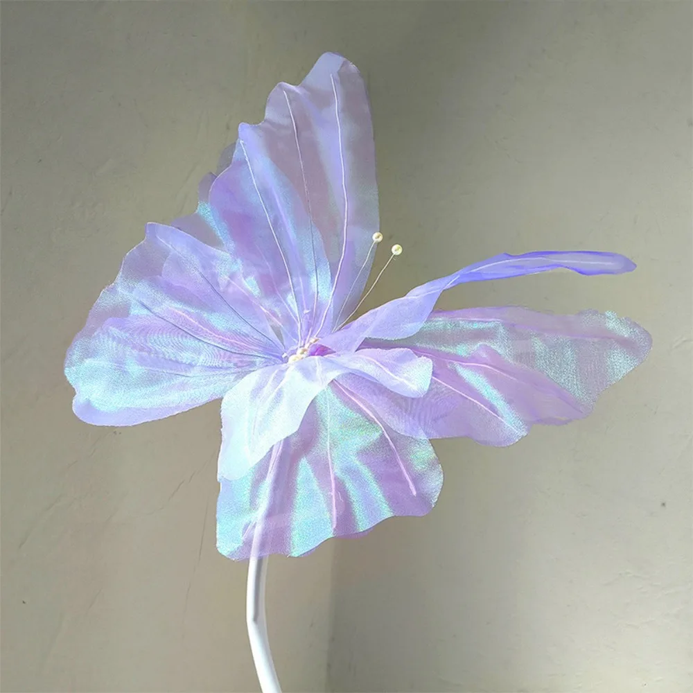 New Artificial Butterfly Flowers Silk Colorful 30cm Large Bu