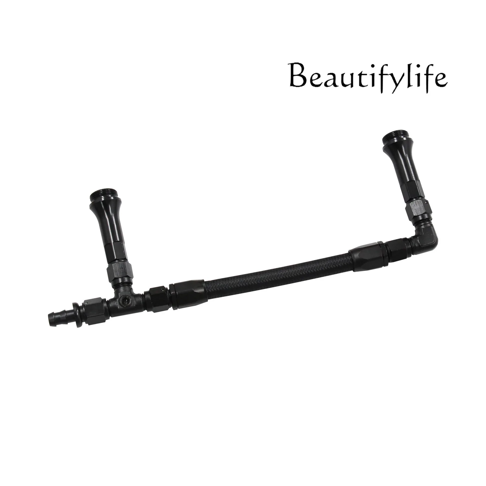 

AN6 Dual Feed Carburetor Braided Nylon Fuel Line Dual Pump Compatible with 4150 Base Carburetor