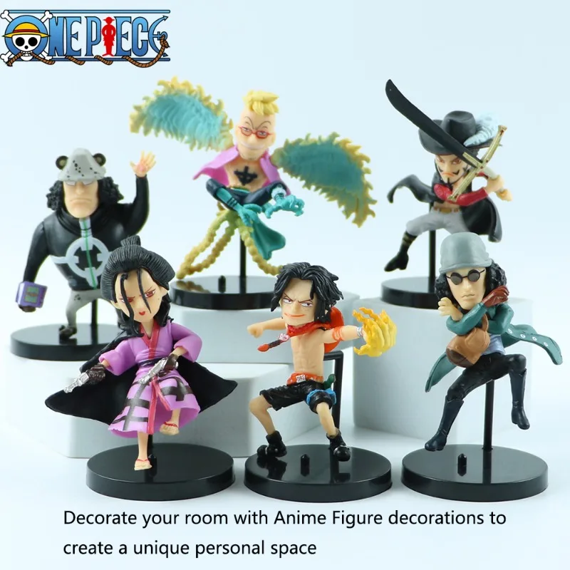 One Piece Anime Figures Three Generations Six Style Mode Action Figure Hawkeye Ace Blue Pheasant Bear Margo Doll Kids Toys Gifts