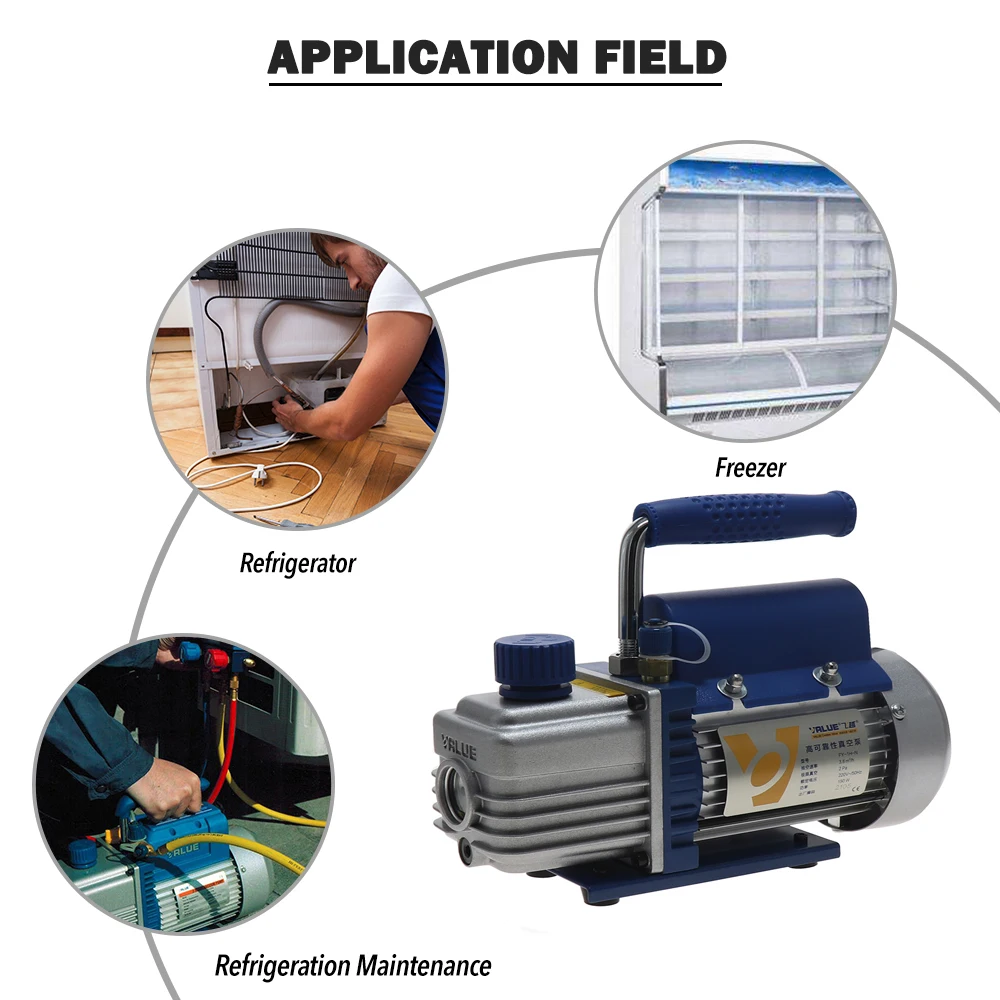 Pompa próżniowa do klimatyzatorów sprężarka Mini pompa zestaw pompy próżniowa o niskim poziomie hałasu FY-1H-N 220V narzędzie do naprawy chłodzenia