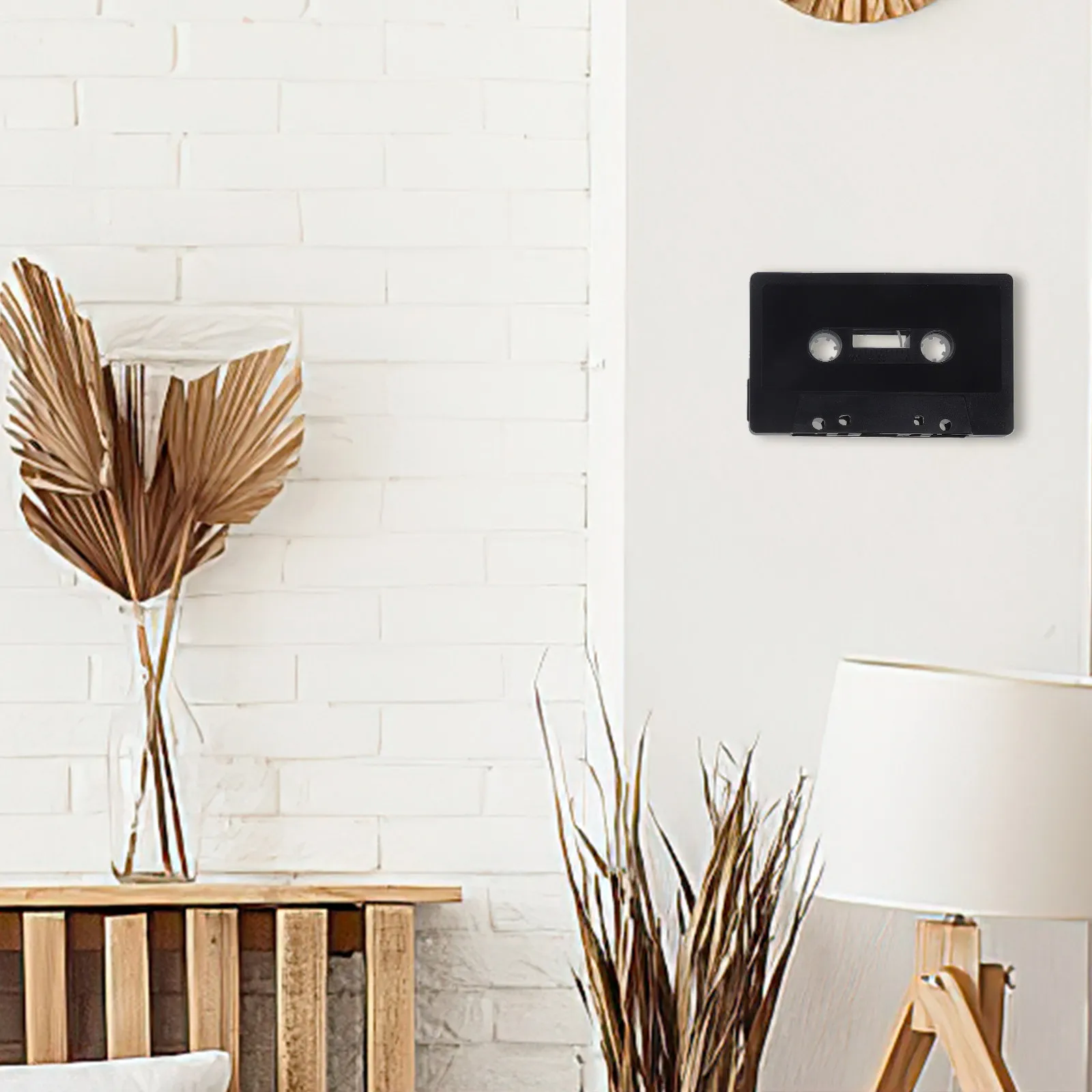 

4Pcs Cassette Tape Decoration Set for DIY Vintage Room Decor Wall Hanging Blank Audio Tape Ornaments Empty Cassette