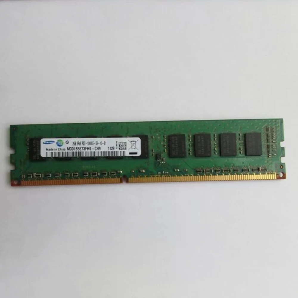 2 قطعة 2GB DDR3 1333MHz خادم الذاكرة لسامسونج M391B5673FH0-CH9 ذاكرة الوصول العشوائي يعمل تماما شحن سريع جودة عالية