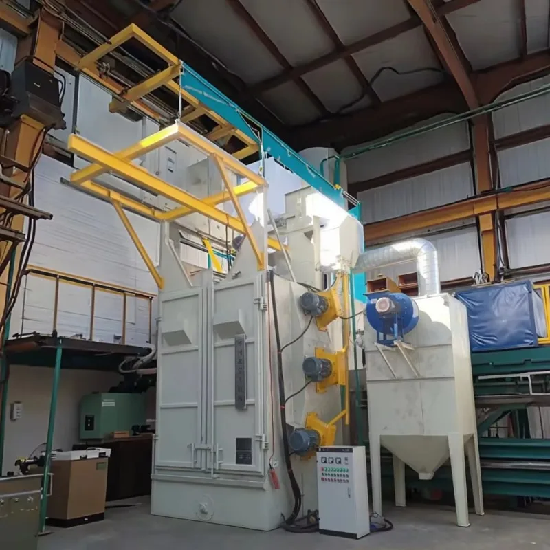 Environmental Protection Hook Type Automatic Dust Removal Shot Blasting Machine Energy-Efficient Shot Blaster for Sustainable