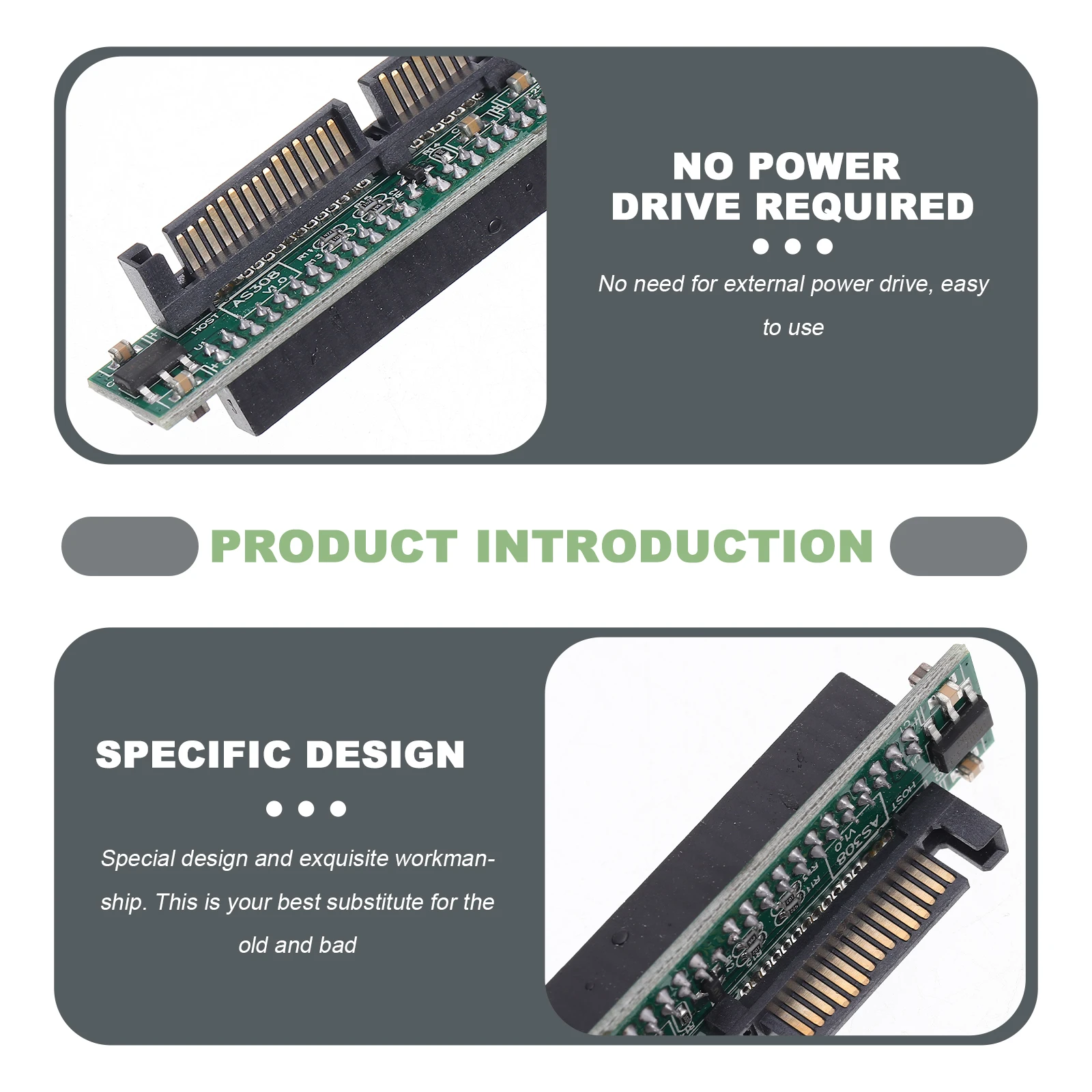 

44Pin To Adapter 2.5 Inch Hard Drive Interface Converter Supports Hot Swap No Driver Needed Universal