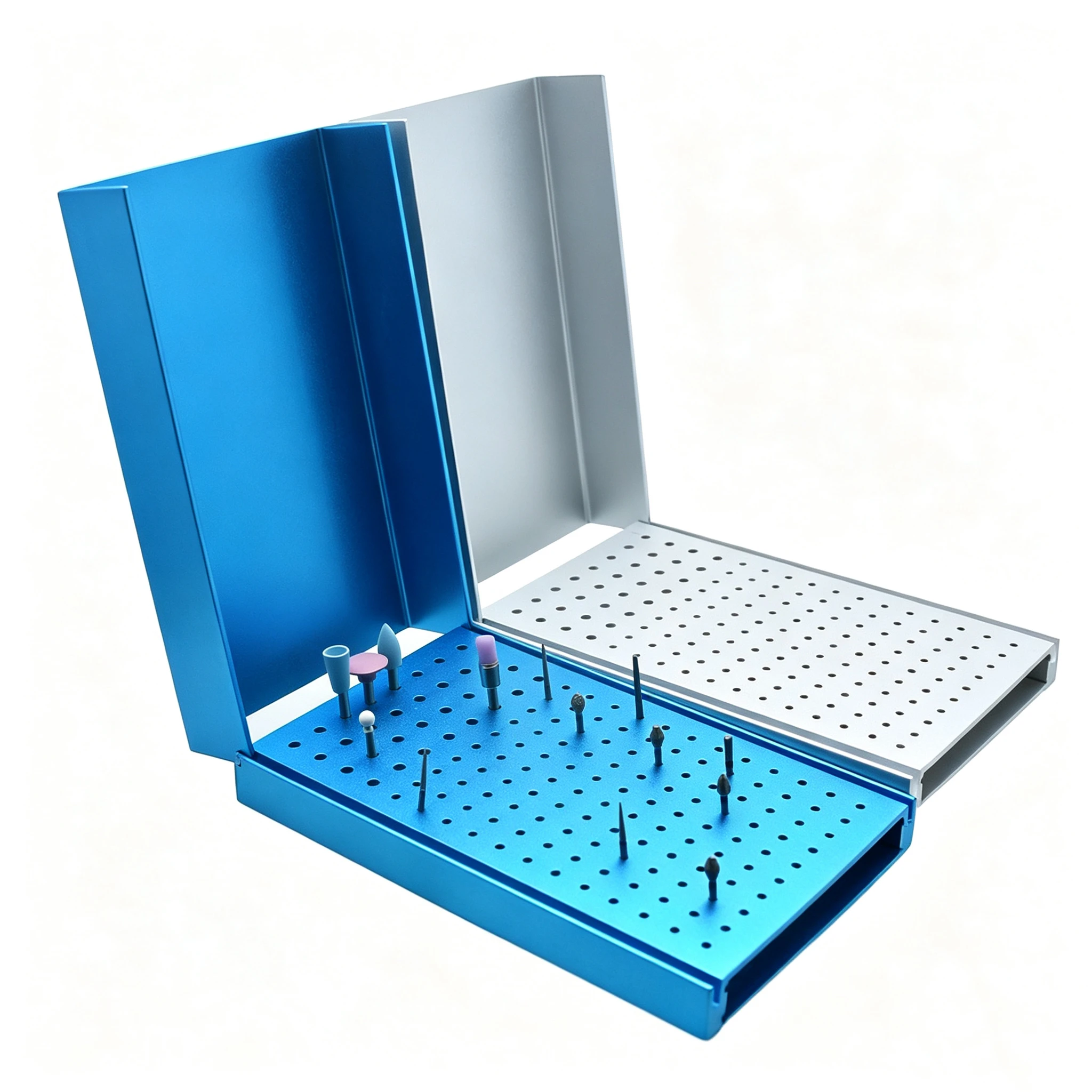 Dental 152 Holes Autoclave Endo Box Temperature Sterilizable For High/Low Speed Dental Burs Dentist  Instrument