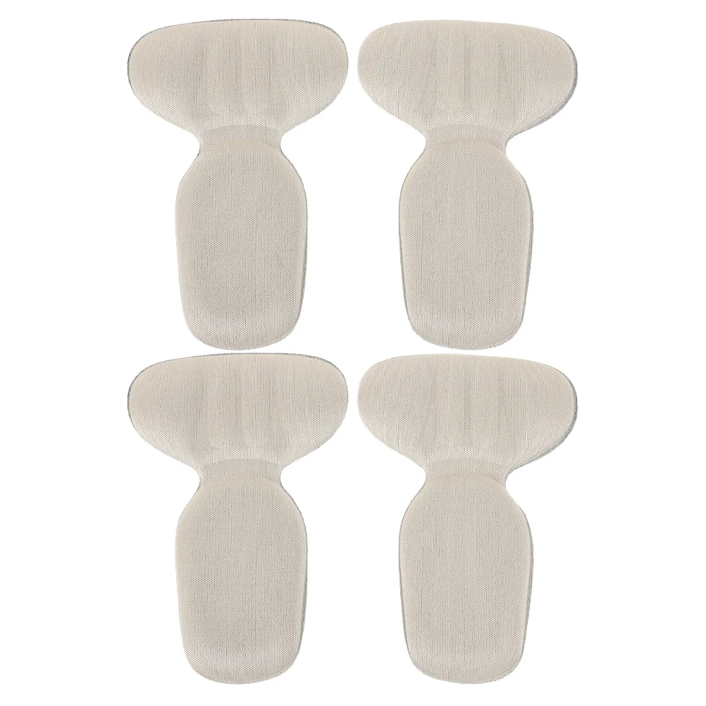 

4pcs T-Shaped Pads Anti-Slip Shoe Insoles For Women High Heel Comfort Inserts Shock-Absorbing Self-Adhesive Back Of Shoes Heel