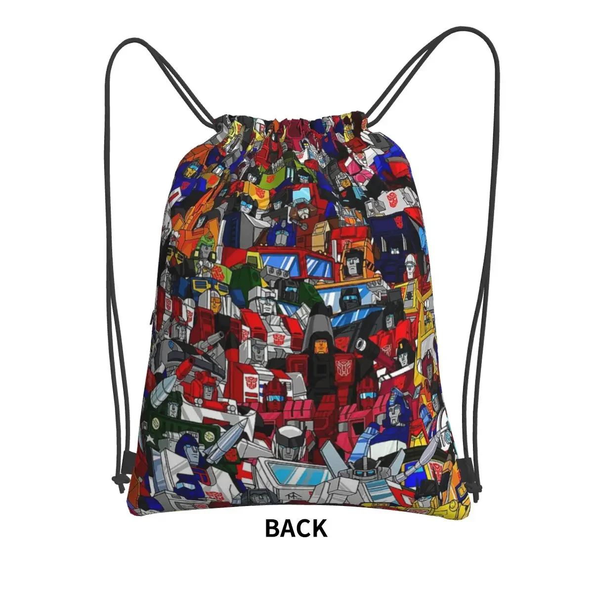 Transformers Autobots Portable Backpacks Drawstring Bag Fashion Drawstring Bundle Pocket Storage Bags For School Students